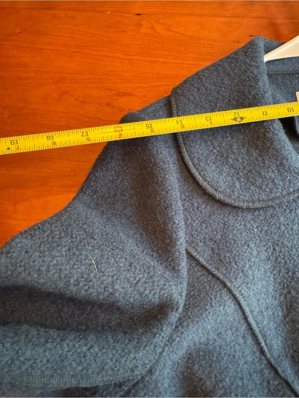 Merona Wool Blend Blue Peacoat Short Double Breasted Collared Size L